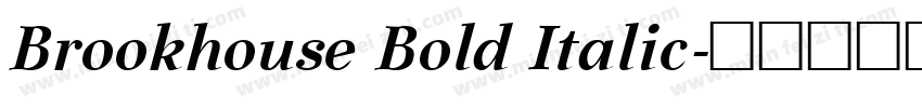 Brookhouse Bold Italic字体转换